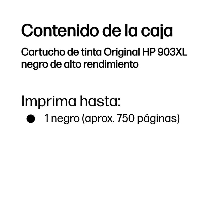 EAN 199764694461 - HP 903XL High Yield Black Original Ink Cartridge cartucho de tinta 1 pieza(s) Alto rendimiento (XL) imagen 3
