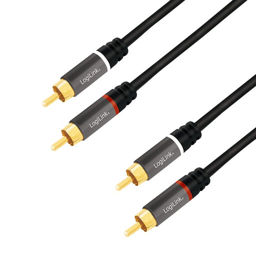 EAN 4052792052398 - LogiLink CA1202 cable de audio 1 m 2 x RCA Negro imagen 1