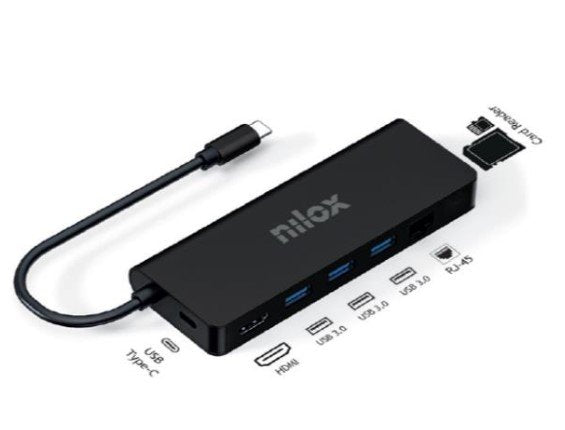 EAN 8054320847489 - Nilox DOCK USB-C 8 IN 1 HDMI 4K 0 Mbit/s imagen 2