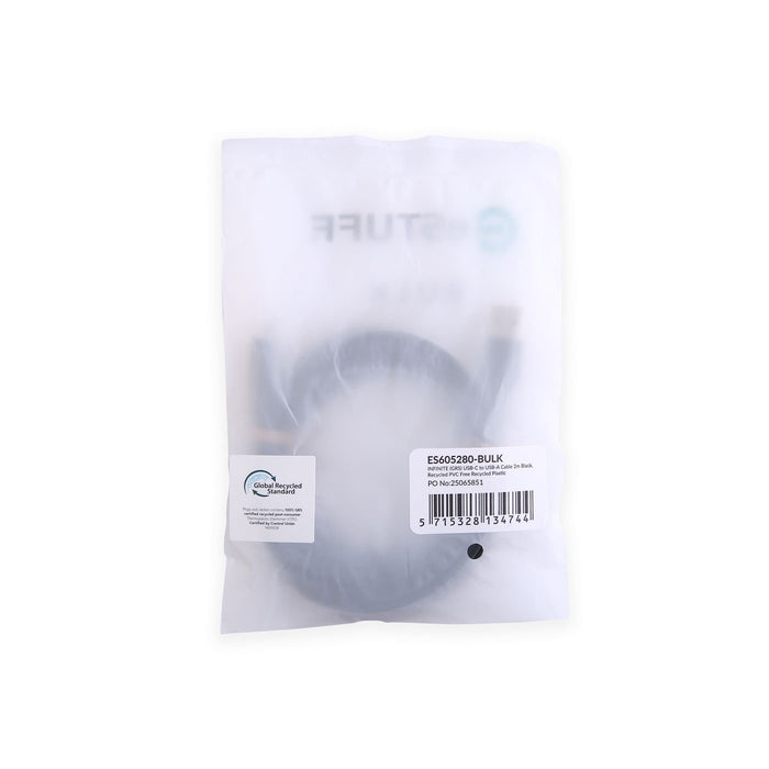 EAN 5715328134744 - eSTUFF ES605280-BULK cable USB USB 2.0 2 m USB C USB A 60 W Negro imagen 3