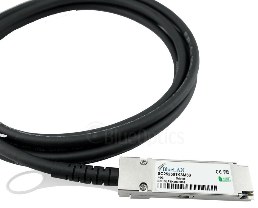 EAN 4063232256498 - BlueOptics 40GBASE-CR4- PQSFPXA3MBU-BL Cable de fibra óptica e InfiniBand 3 m QSFP Negro, Plata imagen 4