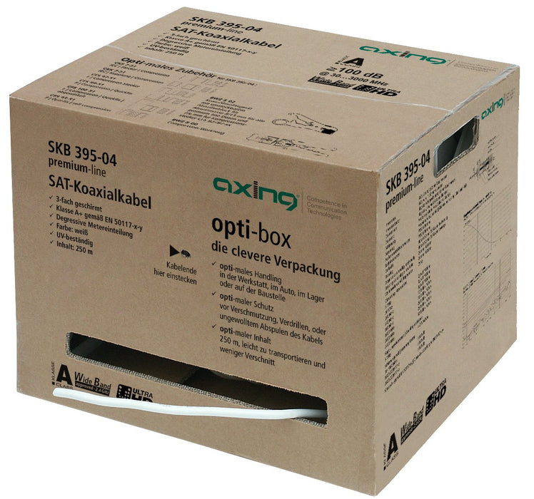 EAN 7611682113976 - Axing SKB39504 cable coaxial 250 m No Blanco imagen 1