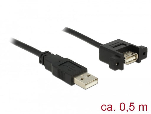 EAN 4043619854615 - DeLOCK 85461 cable USB USB 2.0 0,5 m USB A Negro imagen 1