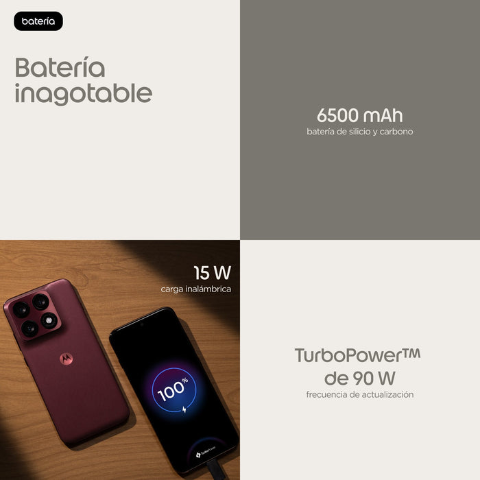 EAN 840493615820 - Motorola edge 70 pro 17,2 cm (6.78") SIM doble Android 16.0 5G USB Tipo C 12 GB 512 GB 6500 mAh Burdeos imagen 8