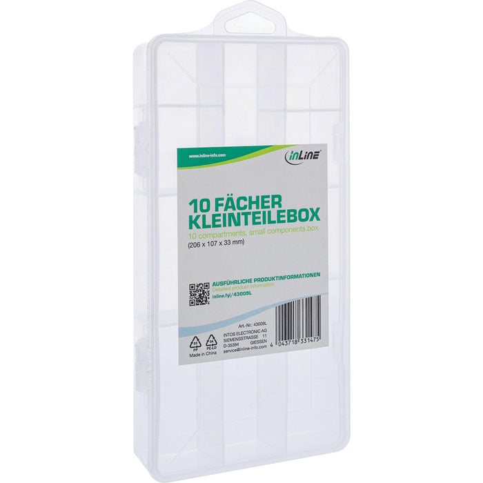 EAN 4043718331475 - InLine 43009L pieza pequeña y caja de herramientas Caja para piezas pequeñas Transparente imagen 3