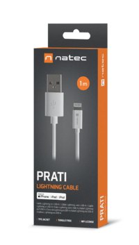 EAN 5901969444292 - NATEC NKA-2148 cable de conector Lightning 1 m Blanco imagen 3