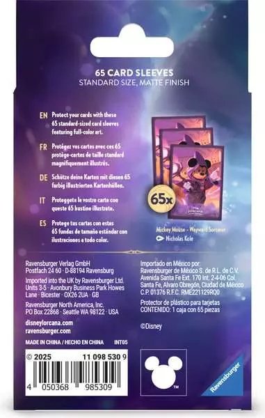 EAN 4050368985309 - Ravensburger Disney Lorcana S8 Sleeve A Mickey Card Sleeves Juego De Cartas Intercambio de cartas imagen 2