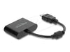 EAN 4043619630004 - DeLOCK 63000 adaptador de cable de vídeo 0,18 m USB Tipo C HDMI + USB Type-C Negro imagen 2