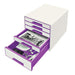 EAN 4002432115457 - Leitz Wow Cube organizador para cajón de escritorio Plástico Púrpura, Blanco imagen 2