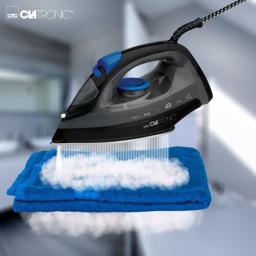 EAN 4006160638554 - Clatronic DB 3703 Plancha vapor-seco Suela de acero inoxidable 1800 W Negro, Gris imagen 4
