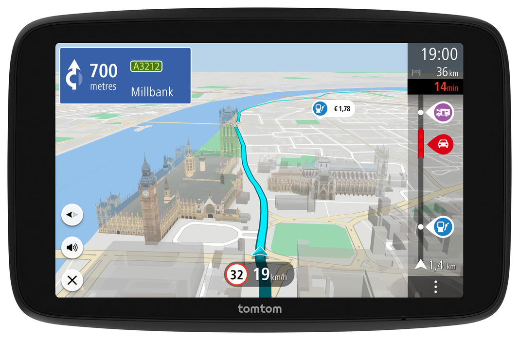 EAN 0636926106955 - TomTom GO Camper Max navegador Fijo 17,8 cm (7") Pantalla táctil 400 g Negro imagen 1
