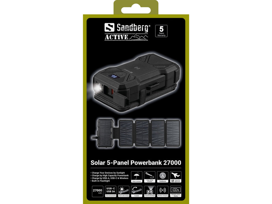 EAN 5705730421068 - Sandberg 421-06 batería externa 27000 mAh Cargador inalámbrico Negro imagen 10