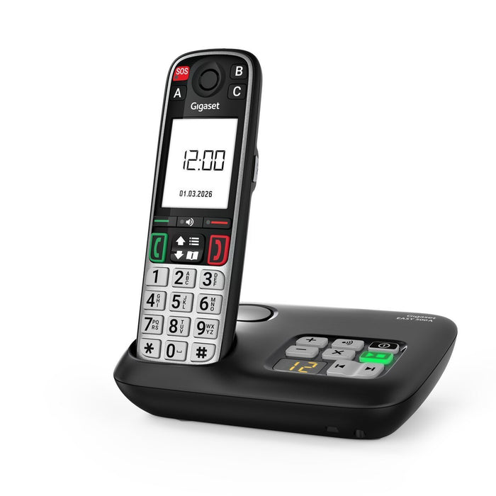 EAN 4255781906775 - Gigaset EASY 500A Teléfono DECT/analógico Identificador de llamadas Negro, Plata imagen 11
