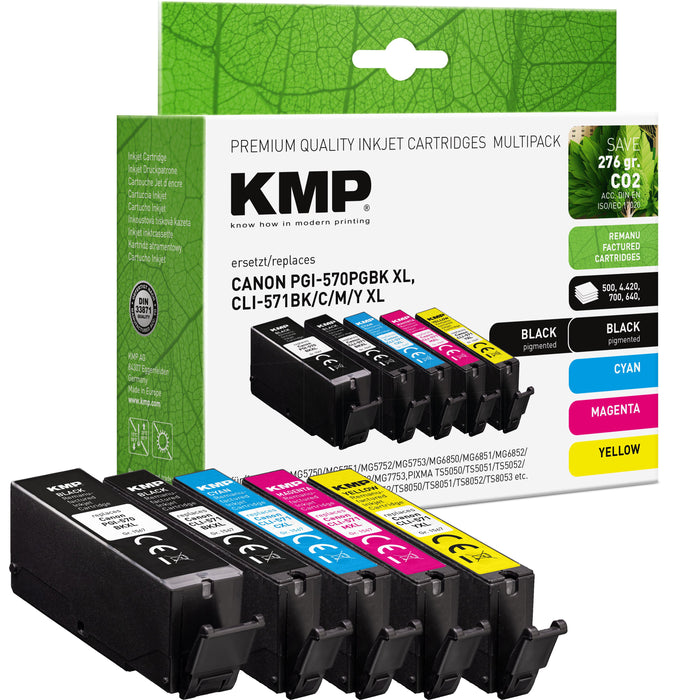 EAN 4011324001099 - KMP 1567,4005 cartucho de tinta 5 pieza(s) Compatible Negro, Cian, Magenta, Amarillo imagen 1