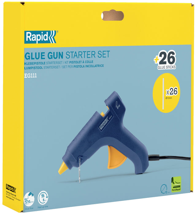 EAN 4051661041204 - Rapid 5001710 pistola y lápiz de silicona caliente Pistola de cola termofusible Azul 250 W imagen 4
