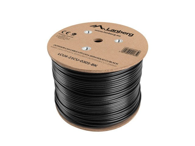 EAN 5901969421859 - Lanberg LCU6-21CU-0305-BK cable de red Negro 305 m Cat6 U/UTP (UTP) imagen 4