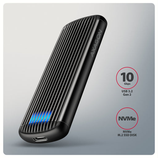 EAN 8595247909435 - Axagon Caja externa para unidad de estado sólido (SSD) Gris, Negro M.2 imagen 2