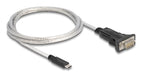 EAN 4043619642694 - DeLOCK 64269 cable de serie Negro, Transparente 1 m USB Tipo C DB-9 imagen 1