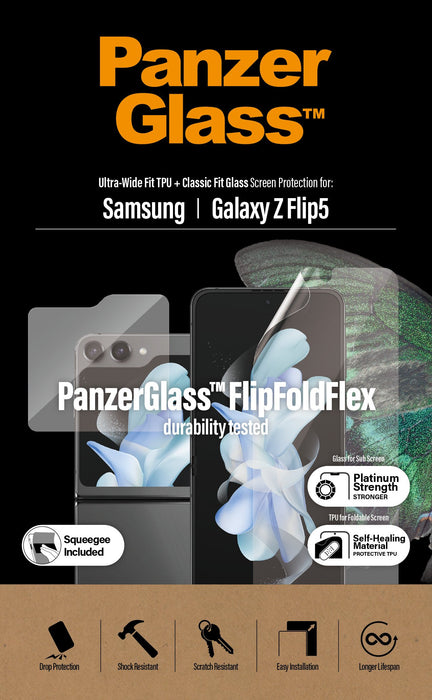 EAN 5711724073380 - PanzerGlass ® Screen Protectors Samsung Galaxy Z Flip 5G | Glass & Film Protector de pantalla 1 pieza(s) imagen 5
