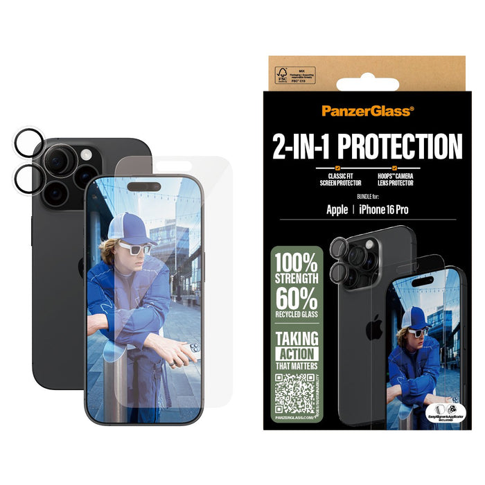 EAN 5715685011320 - PanzerGlass ® 2-in-1 Bundle iPhone 16 Pro Protector de pantalla Apple 1 pieza(s) imagen 2