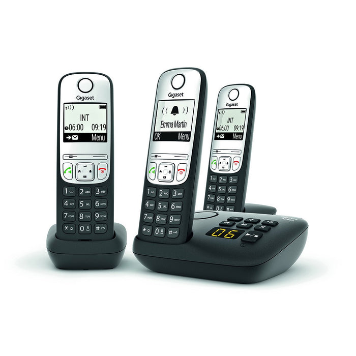 EAN 4250366857251 - Gigaset A690A Trio Teléfono DECT/analógico Identificador de llamadas Negro imagen 2