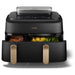 EAN 8720389049286 - Philips 5000 series NA552/00 freidora Doble 9 L Independiente 2750 W Freidora de aire caliente Negro, Oro imagen 6