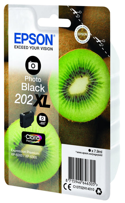 EAN 8715946646305 - Epson Kiwi 202XL cartucho de tinta 1 pieza(s) Original Alto rendimiento (XL) Foto negro imagen 3