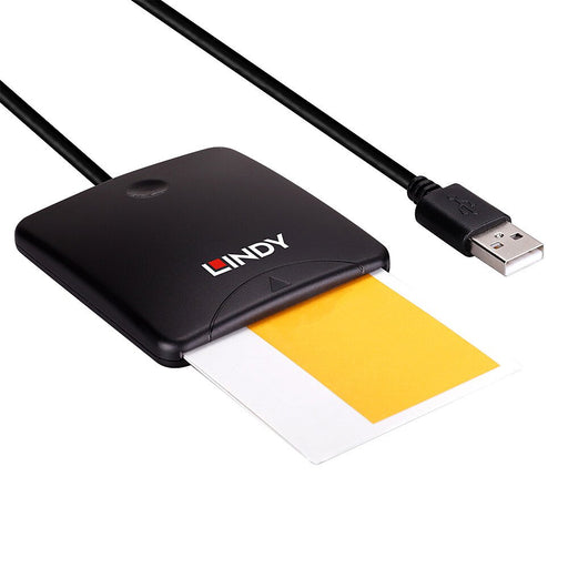 EAN 4002888434072 - Lindy 43407 lector de tarjeta magnética USB Negro imagen 2
