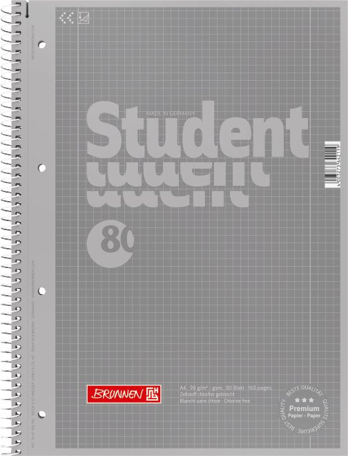EAN 4003273660472 - Brunnen 1067928192 cuaderno y block A4 80 hojas Plata imagen 1