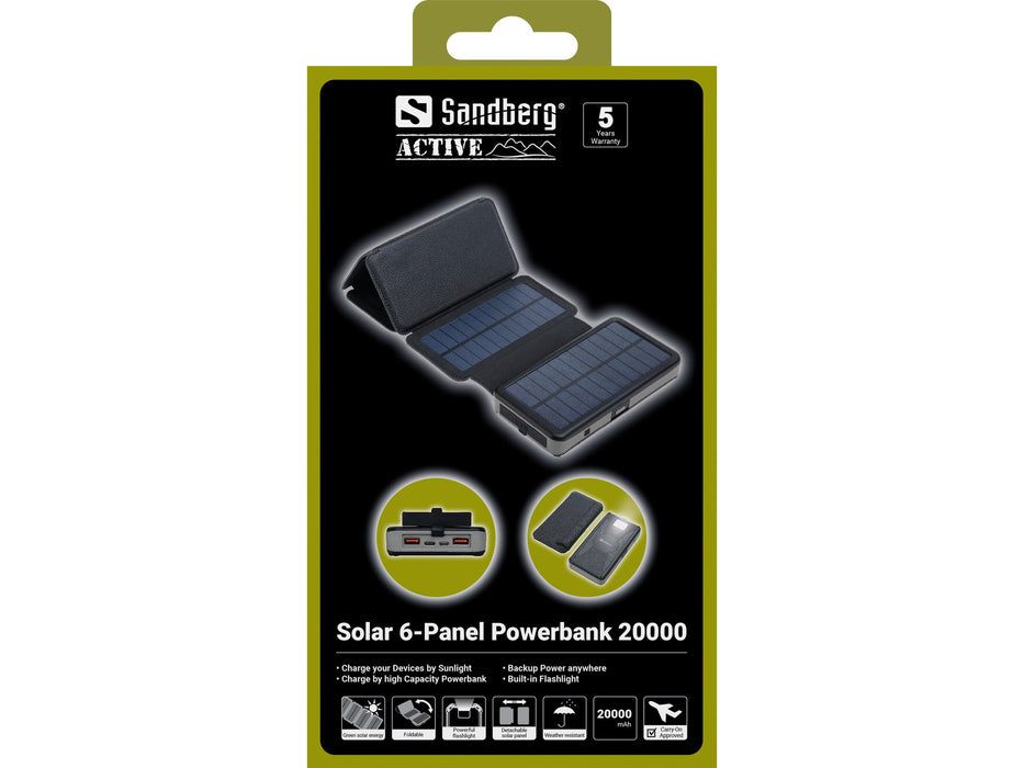 EAN 5705730420733 - Sandberg 420-73 batería externa Polímero de litio 20000 mAh Negro imagen 6
