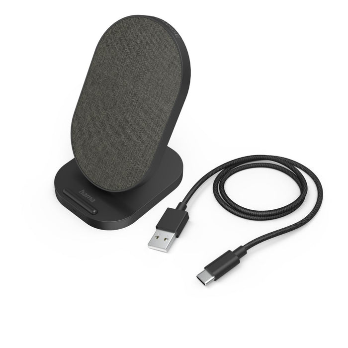 EAN 4047443487315 - Hama QI-FC15S-Fab Smartphone Negro USB Cargador inalámbrico Carga rápida Interior imagen 2