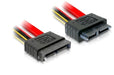 EAN 4043619843749 - DeLOCK Cable SATA Slimline male > female cable de SATA 0,3 m Negro imagen 1
