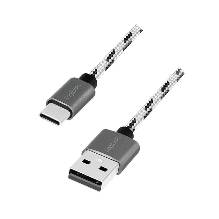 EAN 4052792069082 - LogiLink CU0201 cable USB USB 2.0 USB C USB A 0,48 Gbit/s Negro, Blanco imagen 1
