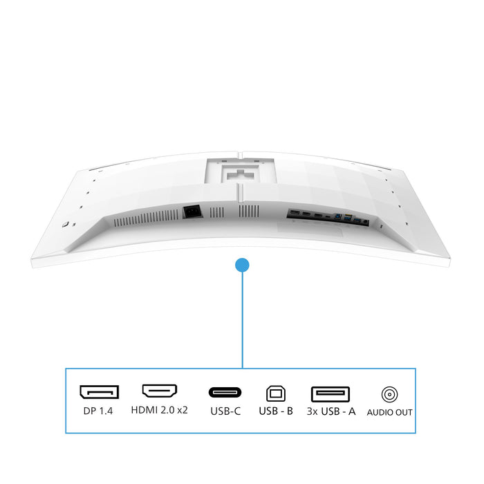 EAN 8721038009361 - Philips 34M2C5601QA/00 pantalla para PC 86,4 cm (34") 3440 x 1440 Pixeles Blanco imagen 4