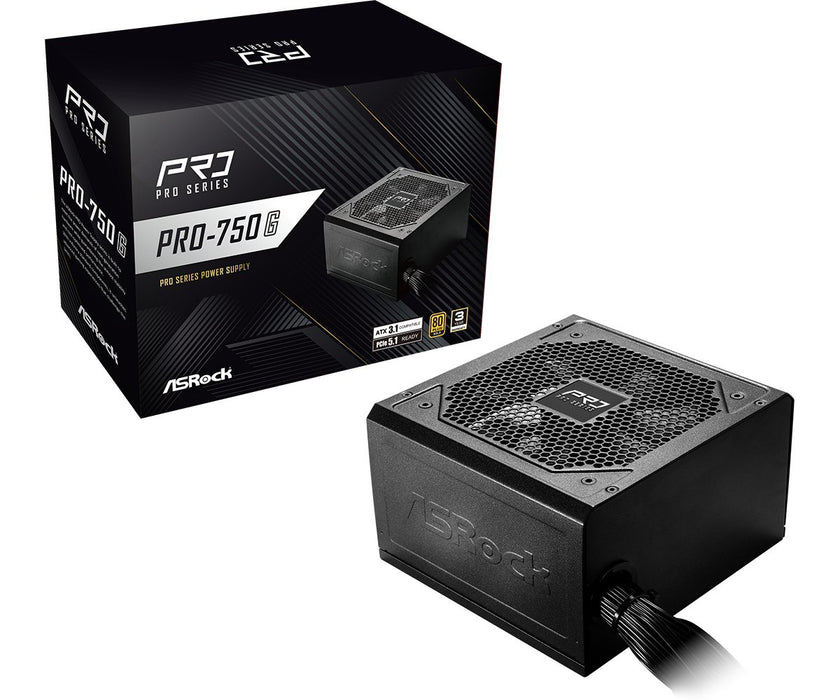 EAN 4711581491366 - Asrock PRO-750G unidad de fuente de alimentación 750 W 24-pin ATX ATX Negro imagen 1