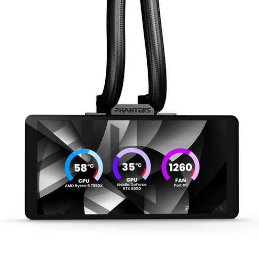 EAN 886523004202 - Phanteks Glacier One 360M25 LCD Procesador Sistema de refrigeración líquida todo en uno 12 cm Negro 1 piez imagen 2