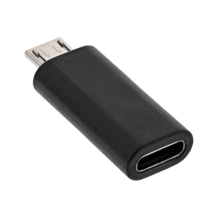 EAN 4043718270057 - InLine 33302I cambiador de género para cable micro USB male USB C Negro imagen 1