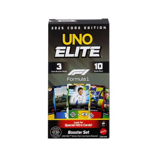 EAN 194735369751 - Games UNO Elite Formula 1 2025 Core Edition Expansión de juego de cartas Perder las cartas imagen 1