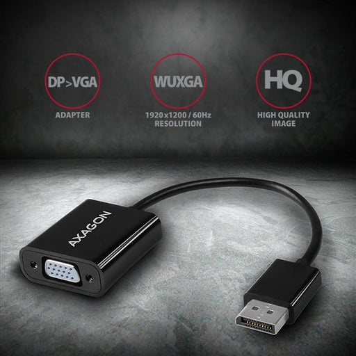 EAN 8595247904386 - Axagon RVD-VGN adaptador de cable de vídeo 0,15 m DisplayPort VGA (D-Sub) Negro imagen 2