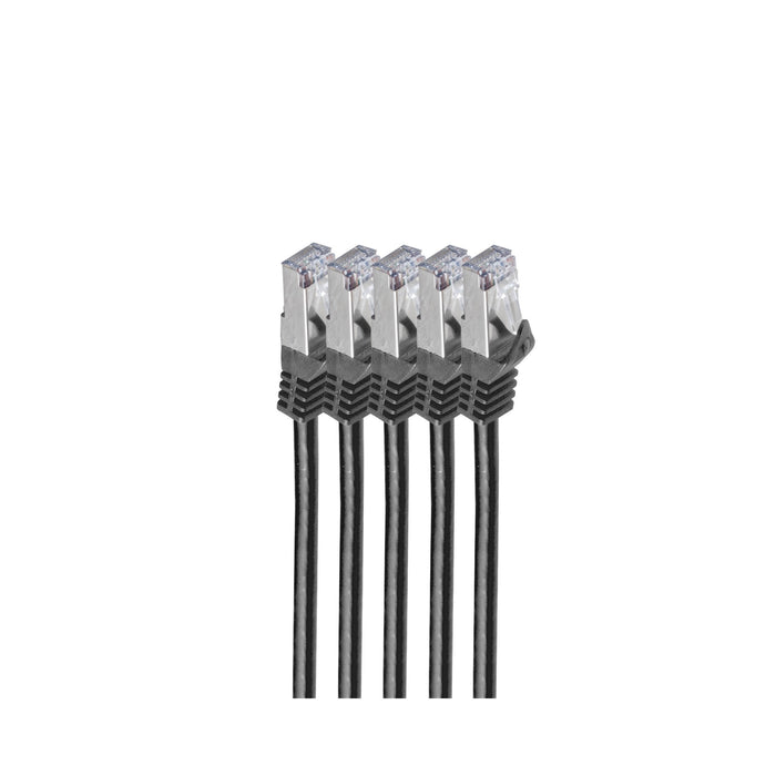 EAN 4017538081131 - shiverpeaks BS75511-0.25S-SET5 cable de red Negro 0,25 m Cat7 S/FTP (S-STP) imagen 1