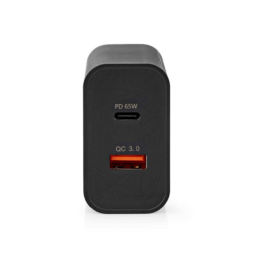 EAN 5412810407668 - Nedis WCPD65W130BK cargador de dispositivo móvil Universal Negro Corriente alterna Carga rápida Interior imagen 2