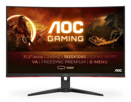 EAN 4038986117395 - AOC G2 C32G2ZE/BK pantalla para PC 80 cm (31.5") 1920 x 1080 Pixeles Full HD LED Negro, Rojo imagen 1