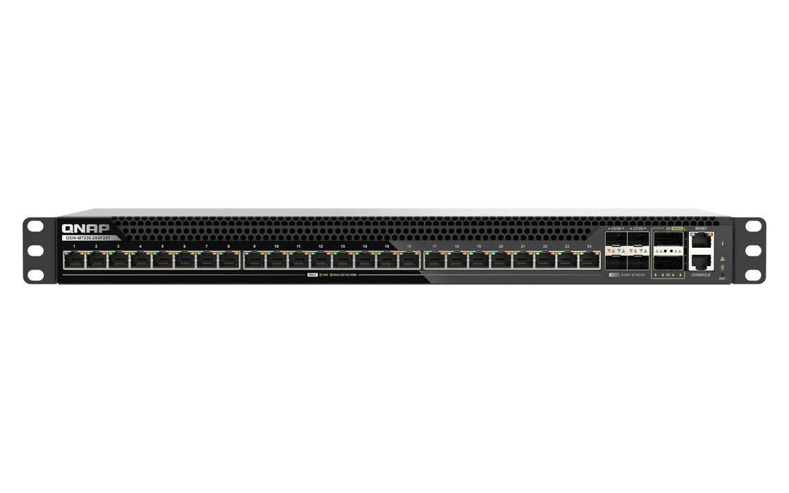 EAN 4711103091586 - QNAP QSW-M7230-2X4F24T switch Gestionado L3 10G Ethernet (100/1000/10000) 1U Negro imagen 1