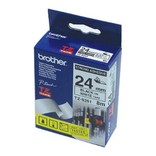 EAN 5715063287446 - Brother TZ-S251 cinta para impresora de etiquetas Negro sobre blanco imagen 1