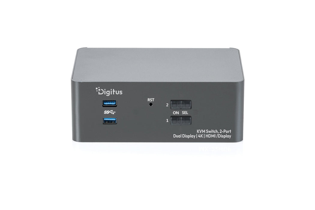 EAN 4016032510086 - Digitus DS-12865 interruptor KVM Gris imagen 2