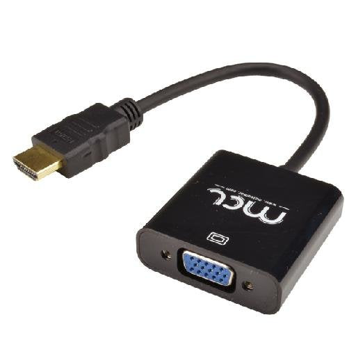 EAN 3700224705749 - MCL CG-287C2 adaptador de cable de vídeo 0,2 m HDMI tipo A (Estándar) VGA (D-Sub) + 3,5mm Negro imagen 1