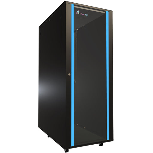 EAN 5903148911380 - Extralink 32U 600x1000 standing rackmount cabinet black Rack o bastidor independiente imagen 2