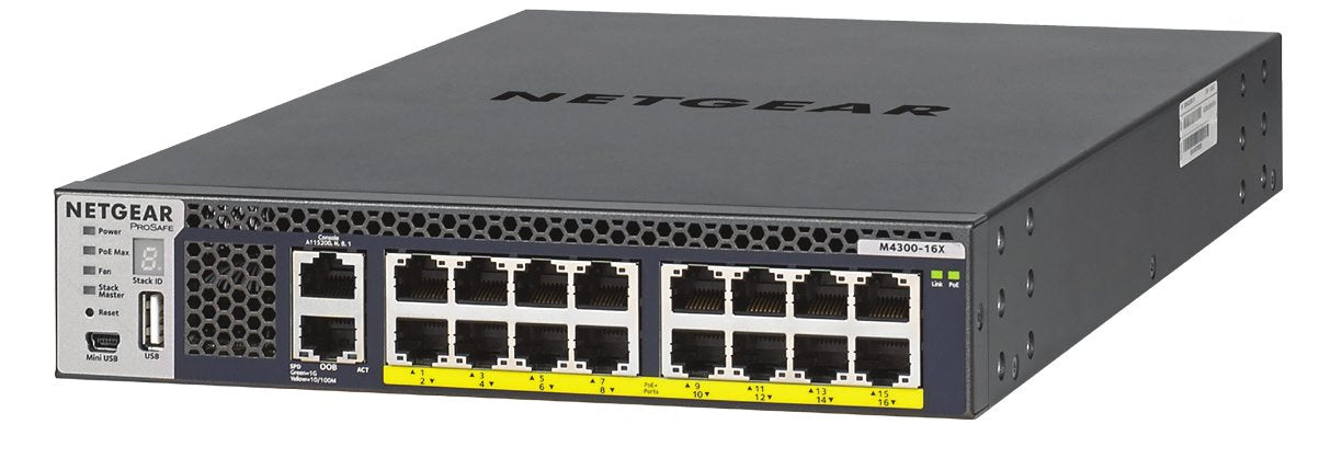 EAN 0606449140989 - NETGEAR M4300-16X Gestionado L3 10G Ethernet (100/1000/10000) Energía sobre Ethernet (PoE) 1U Negro imagen 1