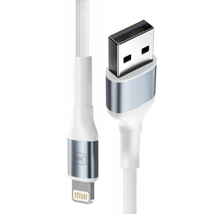 EAN 5903108680325 - 3MK 5903108680325 cable de conector Lightning 1 m Blanco imagen 2