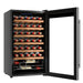 EAN 8435484027168 - Cecotec 02716 enfriador de vino Nevera de vino Independiente Negro, Plata, Transparente 34 botella(s) imagen 2